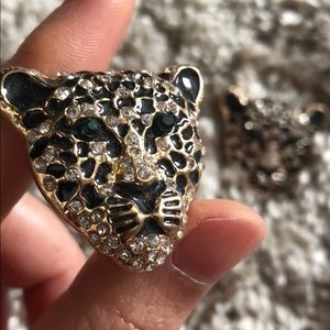 Leopard earrings
